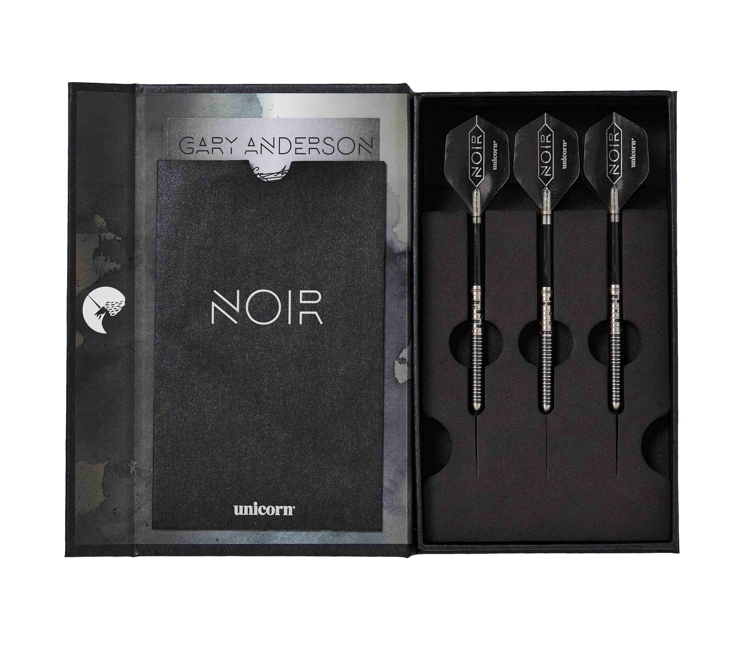 thumbnail image 2 of Unicorn Noir Gary Anderson Phase 5 90% Black Tungsten 18g Soft Tip Darts Set 2 of 14