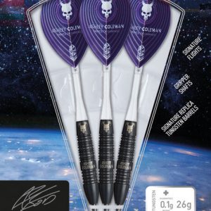 Unicorn Global Ashley Coleman 90% Black Tungsten 26g Darts Set