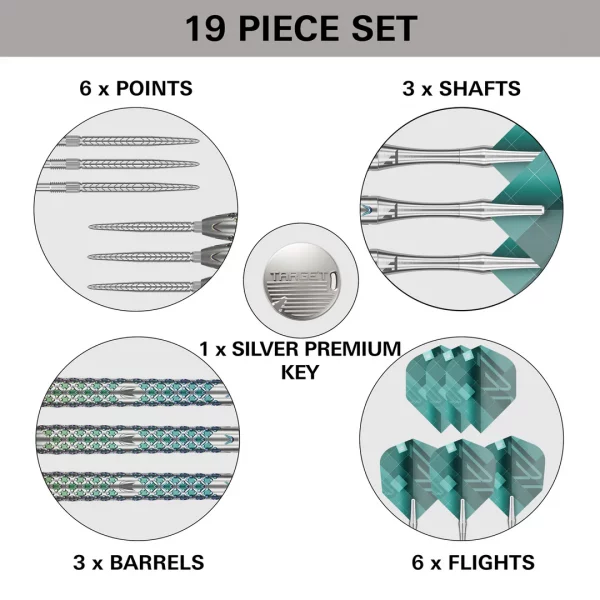 Target Rove 03 90% Tungsten SP 24g Darts Set - Image 3