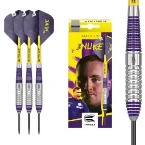 Target Luke Littler Brass Steel Tip 22g Darts Set