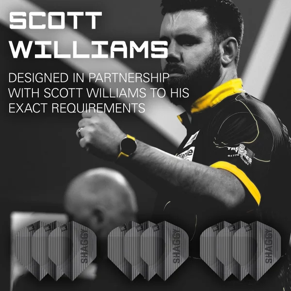 Target Scott Williams Black Pro Ultra No.2 Dart Flights (3 Sets) - Image 2