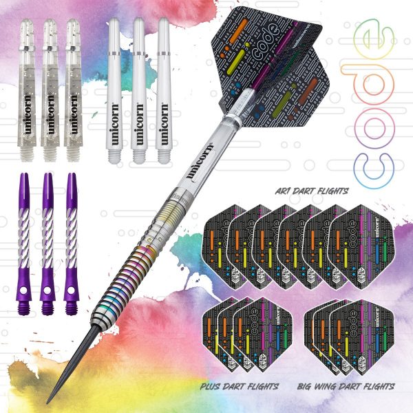 Unicorn Code Ian White 90% Tungsten 21g Darts Set