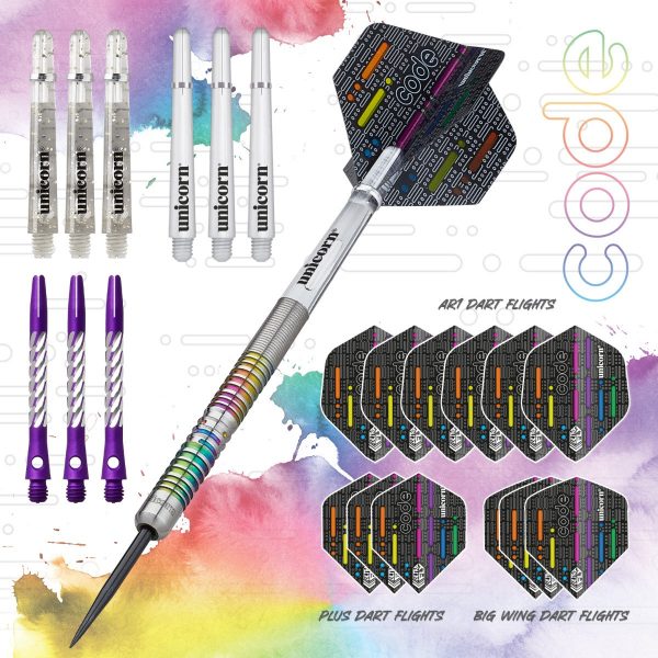 Unicorn Code James Wade 90% Tungsten 20g Darts Set