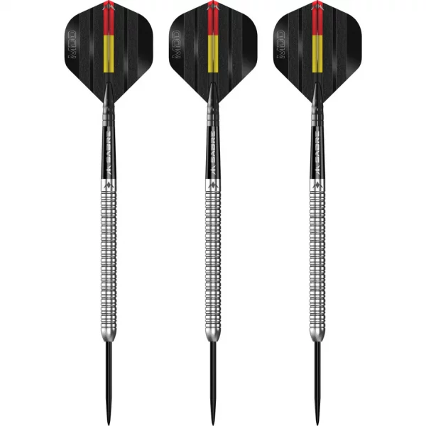 Mission Mike De Decker Silver 95% Tungsten 22g Darts Set - Image 2