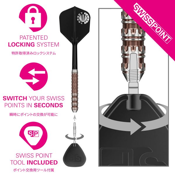 Target Japan Prime Series Raptor G6 SP 90% Tungsten 22g Darts Set - Image 4
