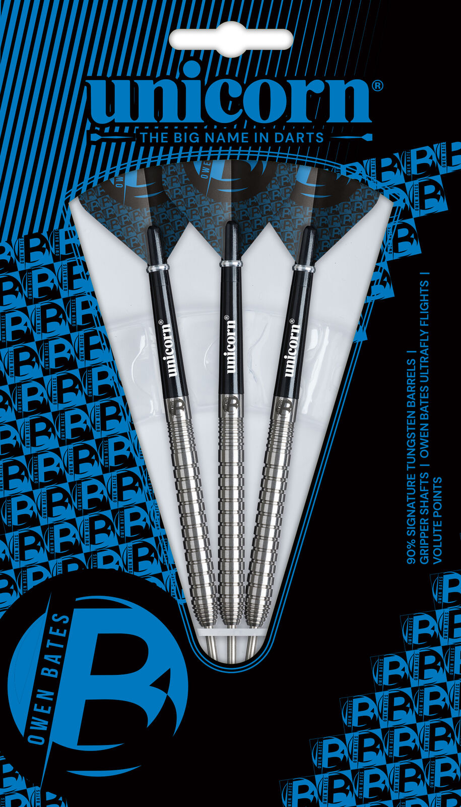 Unicorn Contender Owen Bates 90% Tungsten 24g Darts Set - Image 2