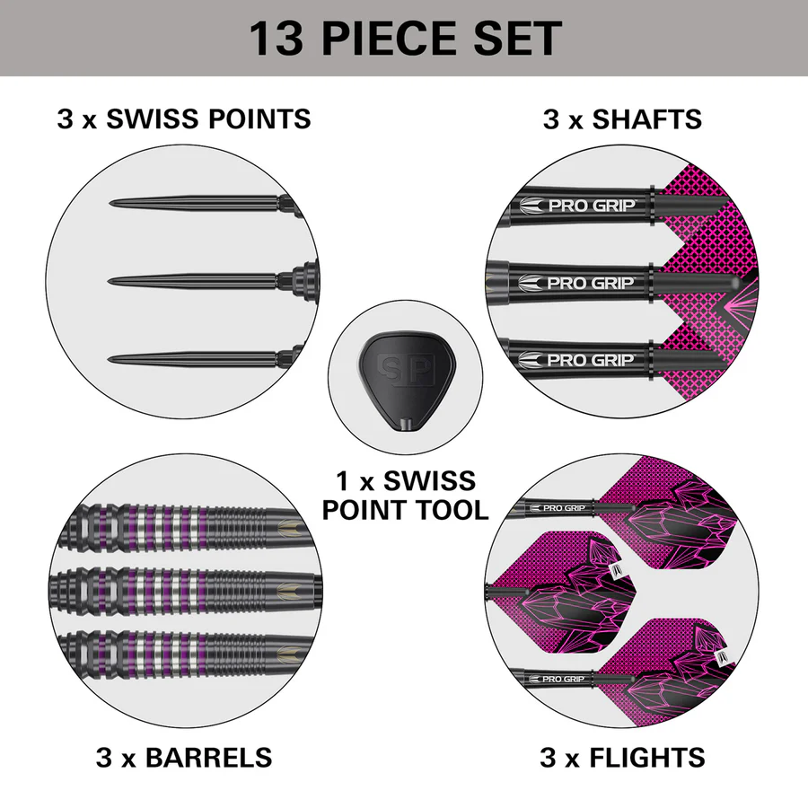 Target Lorraine Winstanley Gen 2 90% Tungsten SP 24g Darts Set - Image 6