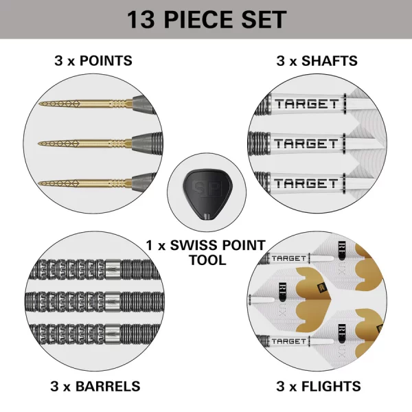 Target Redux 01 90% Tungsten SP 24g Darts Set - Image 5