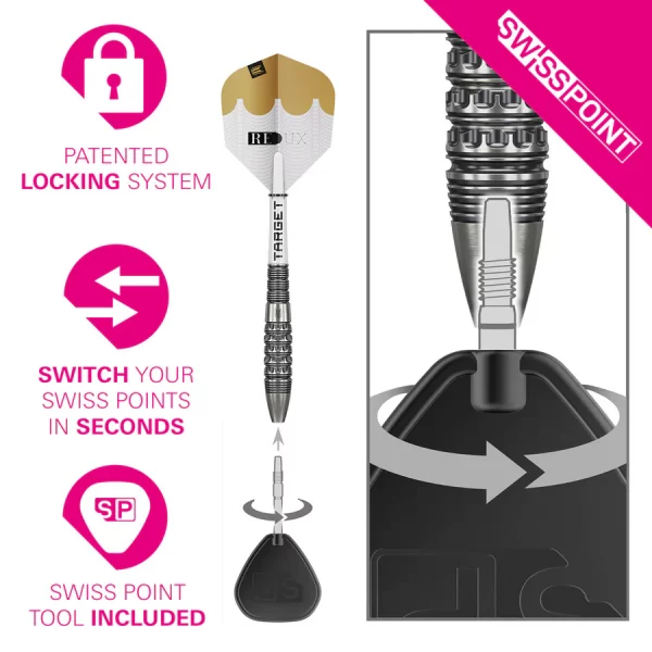 Target Redux 02 90% Tungsten SP 22g Darts Set - Image 5
