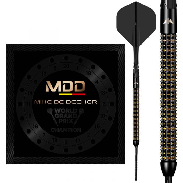 Mission Mike De Decker Limited Edition World Grand Prix 95% Tungsten 24g Darts Set - Image 6