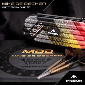 Mission Mike De Decker Limited Edition World Grand Prix 95% Tungsten 24g Darts Set