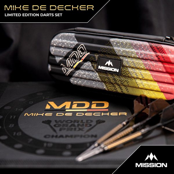 Mission Mike De Decker Limited Edition World Grand Prix 95% Tungsten 24g Darts Set