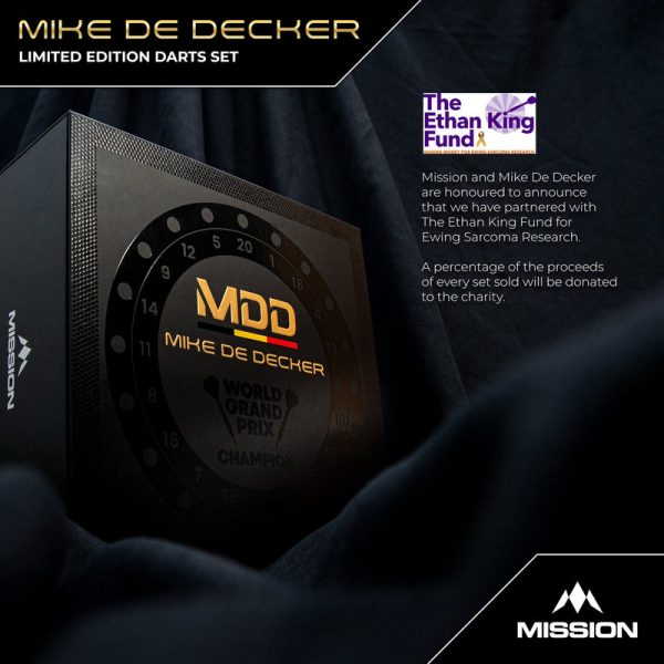 Mission Mike De Decker Limited Edition World Grand Prix 95% Tungsten 24g Darts Set - Image 3