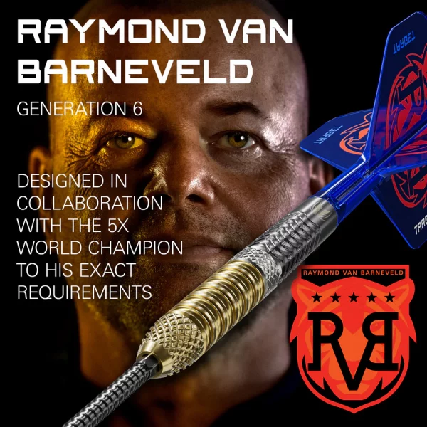 Target Raymond van Barneveld GEN 6 95% Tungsten SP 23g Darts Set - Image 4