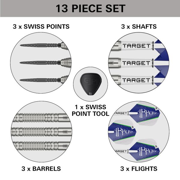 Target Shane McGuirk World Champion 90% Tungsten SP 23g Darts Set - Image 6
