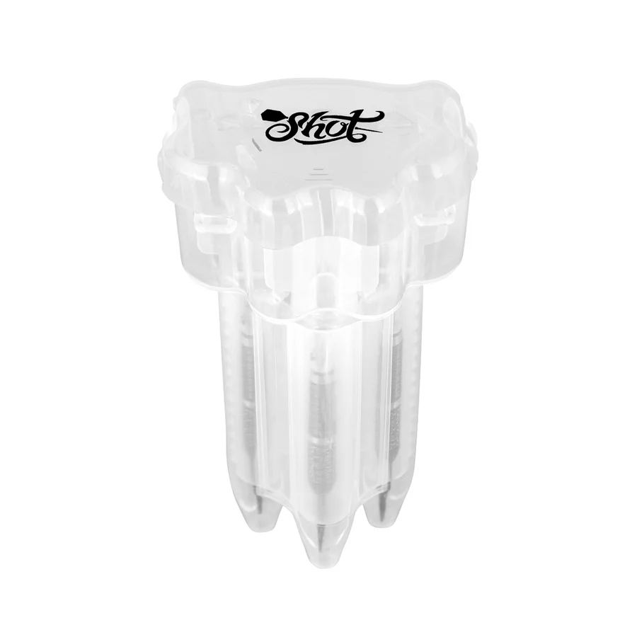 Shot Drop In Dart Case Clear White