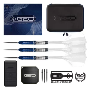 Harrows Geo Parallel 90% Tungsten QP Steel Tip Darts 24g