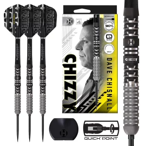 Harrows Dave Chisnall Chizzy Series 4 90% Tungsten QP Steel Tip Darts Set 26g