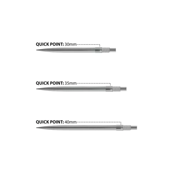 Harrows Quick Points Black 30mm – Total Darts