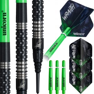 Unicorn James Wade Wraith Soft Tip Dart 90% Tungsten 19g Darts Set
