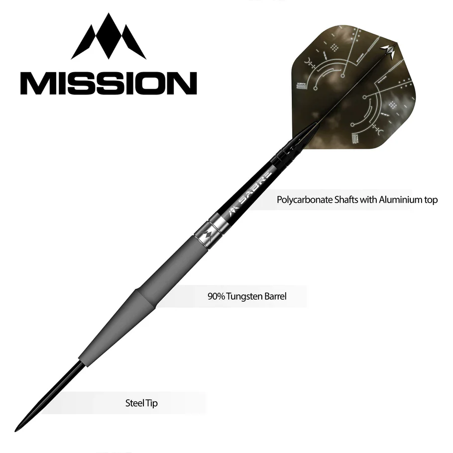 Mission Saturn Hyperion 90% Tungsten 22g Darts Set - Image 4