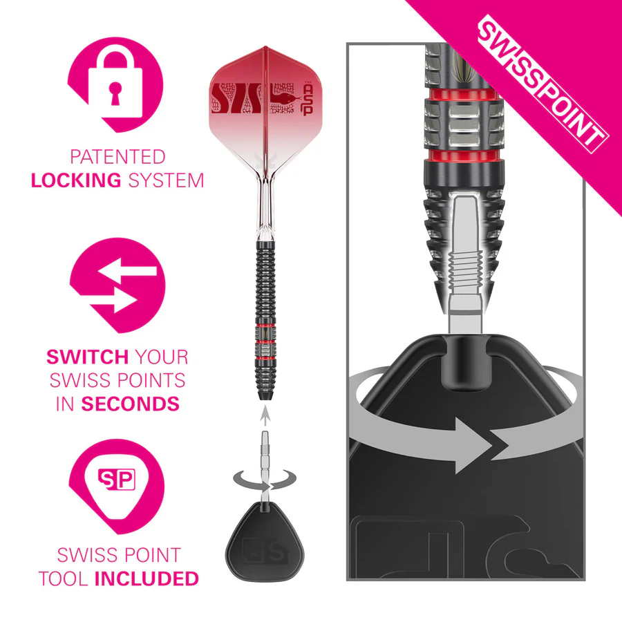 Target Nathan Aspinall Asp 95K 95% Tungsten SP Steel Tip Darts 24g - Image 4