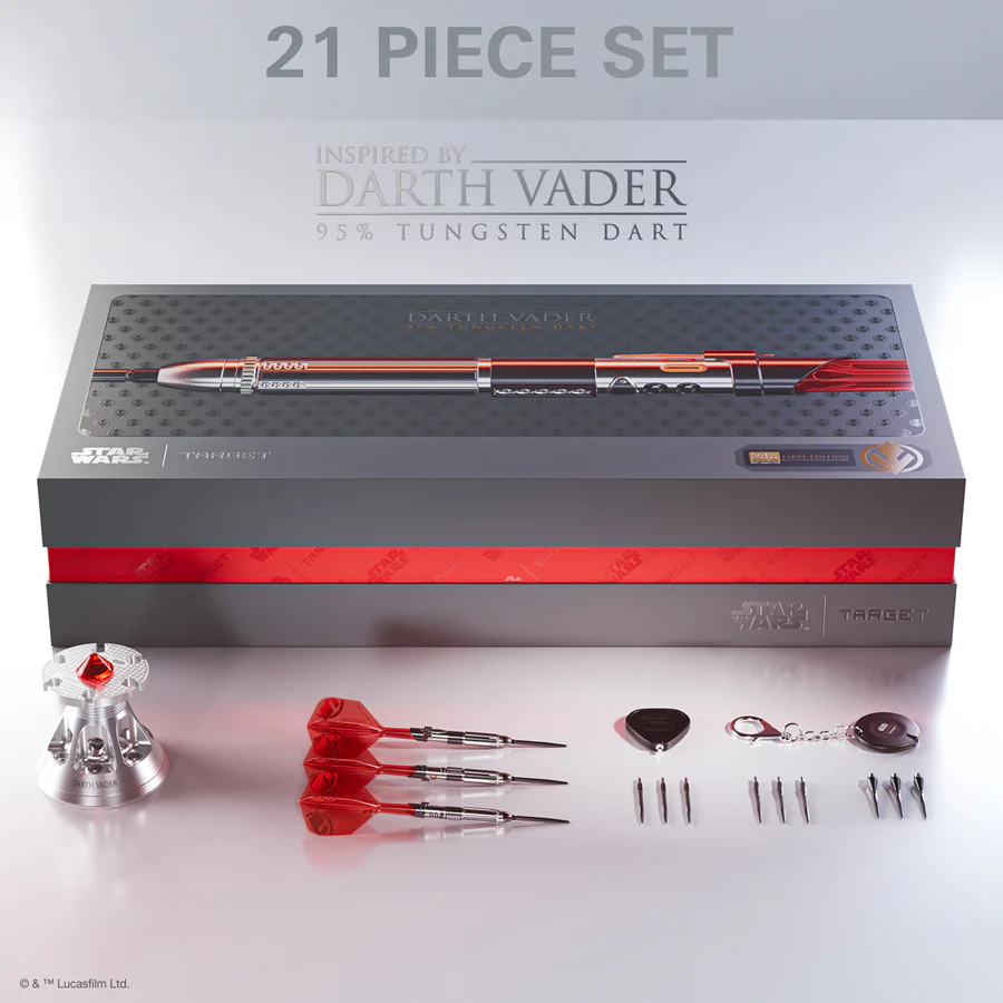 STAR WARS™ | TARGET Darth Vader "Sith Lord" Lightsaber First Edition 95% Tungsten 24g Steel Tip Darts - Image 5