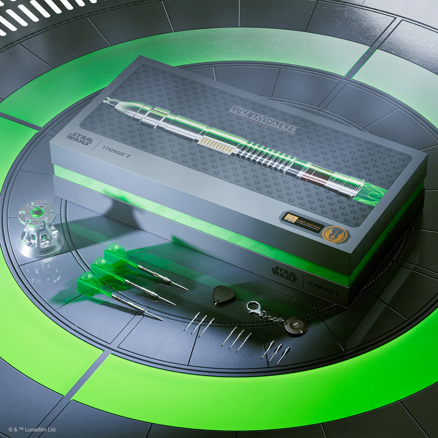 STAR WARS™ | TARGET Luke Skywalker “Jedi Knight” Lightsaber First Edition 95% Tungsten 24g Steel Tip Darts - Image 5