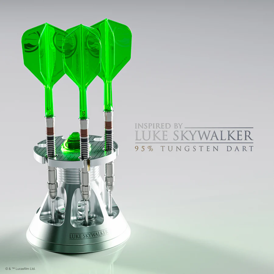 STAR WARS™ | TARGET Luke Skywalker “Jedi Knight” Lightsaber First Edition 95% Tungsten 24g Steel Tip Darts - Image 7