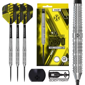 Harrows NX-90 Parallel 90% Tungsten QP Steel Tip Darts 23g