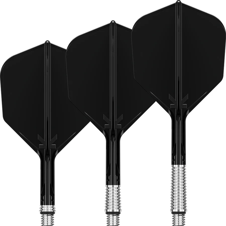 Target K-Shift Black No2 Spinning Integrated Flights & Shafts Intermediate