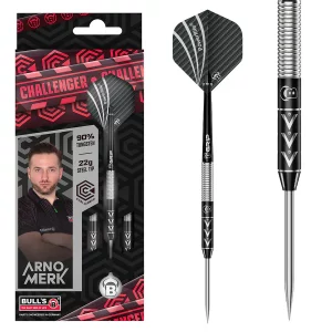 Bulls DE Arno Merk Challenger 90% Tungsten 22g Steel Tip Darts