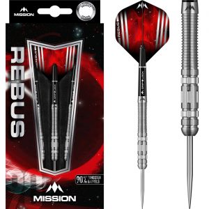 Mission Rebus M4 Rear Ring Grip 90% Tungsten 22g Darts Set