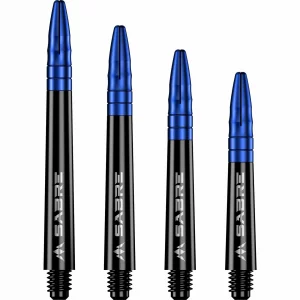 Mission Sabre Shafts Polycarbonate Dart Stems Black Blue Top Short