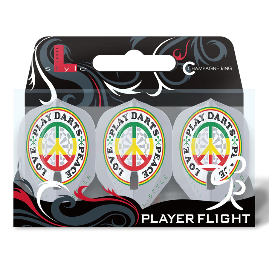 L-Style Deta Hedman V4 PRO Dart Flights Clear White L1 Standard - Image 3