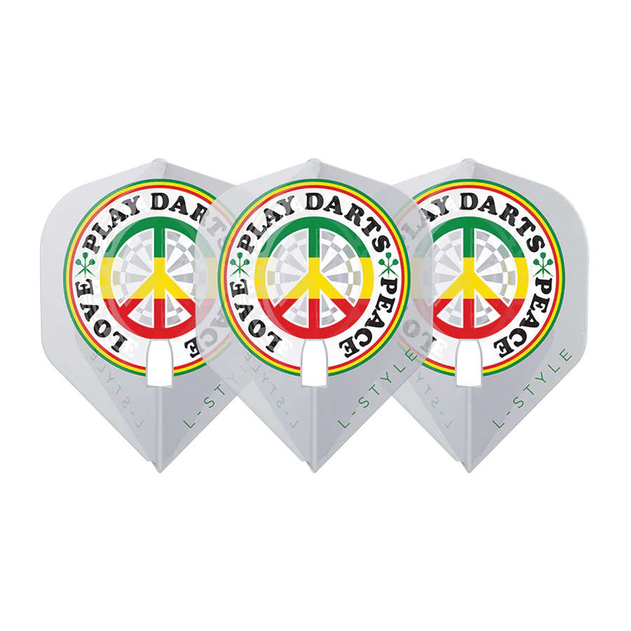 L-Style Deta Hedman V4 PRO Dart Flights Clear White L1 Standard - Image 2
