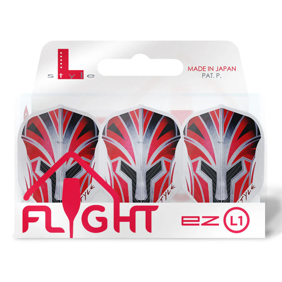 L-Style Prime Series EZ Dart Flights L1 Standard Red - Image 2