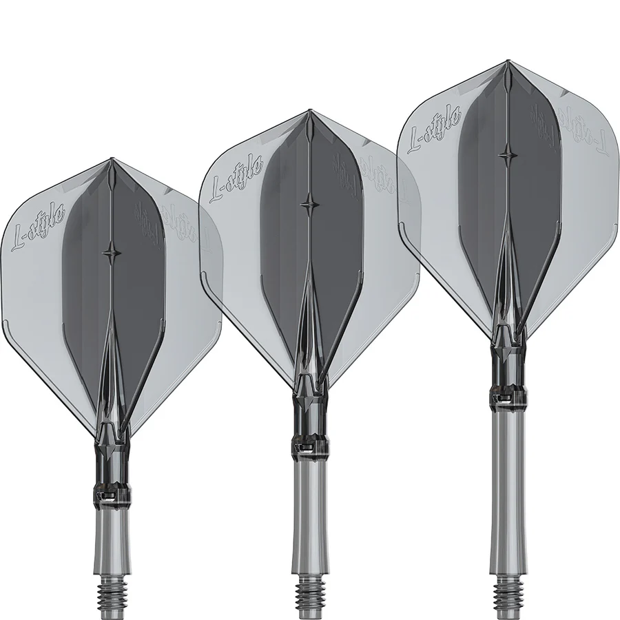 L-Style L-System Integrated Flights & Shafts L1 Standard Clear Black Intermediate 40mm