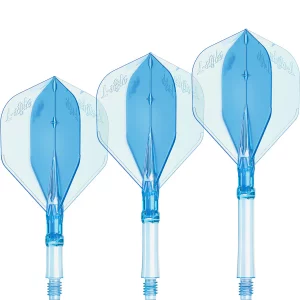 L-Style L-System Integrated Flights & Shafts L1 Standard Clear Blue Intermediate 40mm