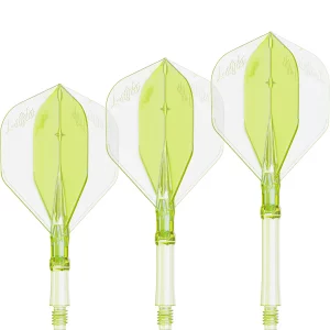 L-Style L-System Integrated Flights & Shafts L1 Standard Neon Yellow Intermediate 40mm