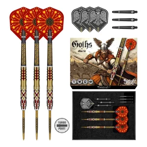 Shot Goths Alaric Turbo Point 95% Tungsten Steel Tip 25g Darts Set