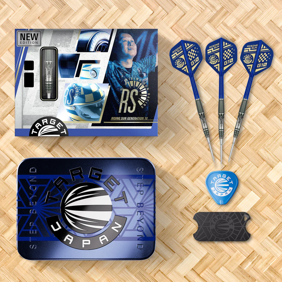 Target Japan Haruki Muramatsu Rising Sun G10.5 Swiss Point 95% Tungsten 24g Steel Tip Darts - Image 8