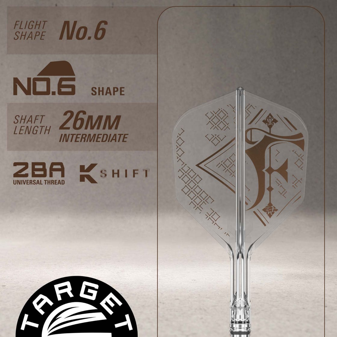 Target Japan Fable Limited Edition 95% Tungsten 23g Darts Set - Image 3