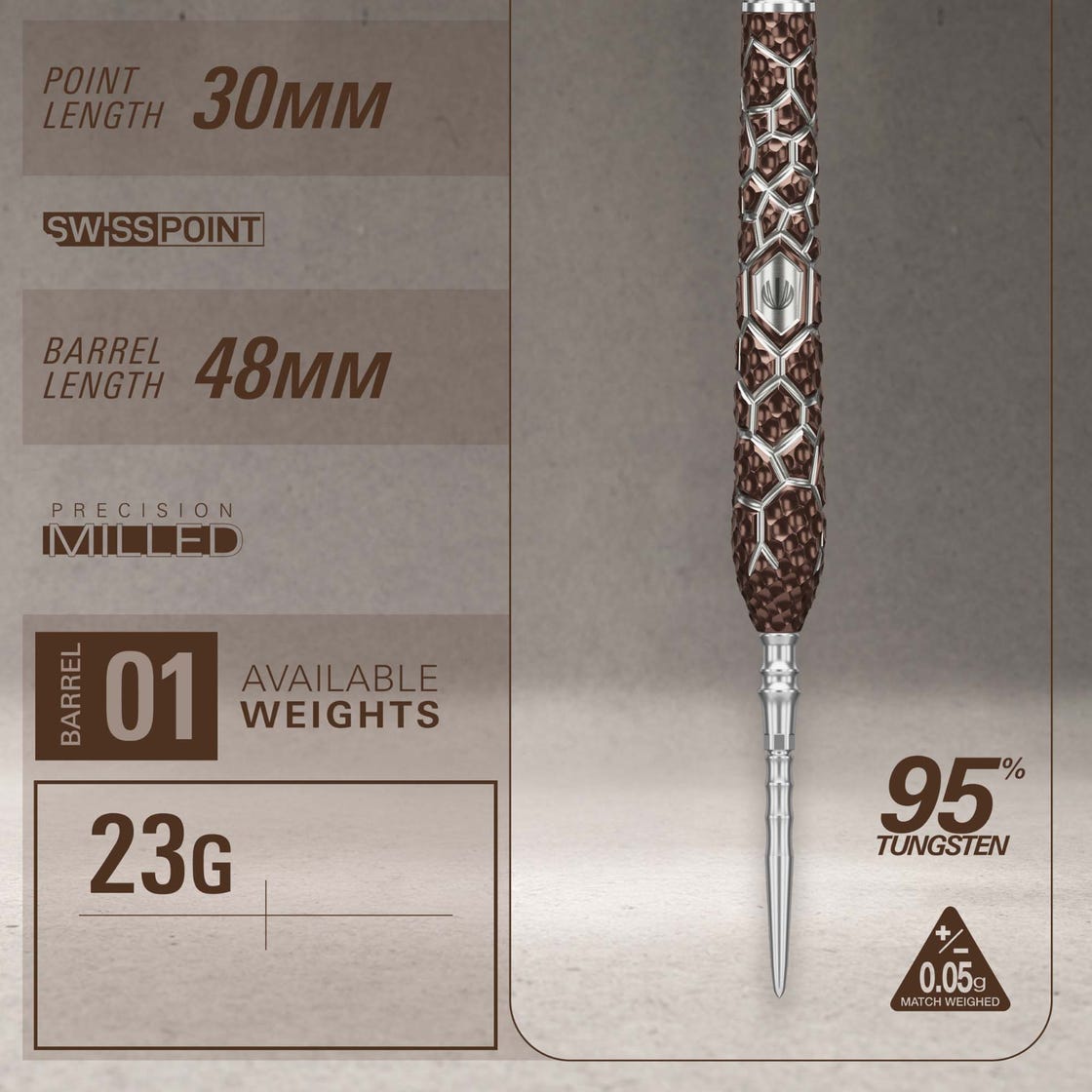 Target Japan Fable Limited Edition 95% Tungsten 23g Darts Set - Image 4