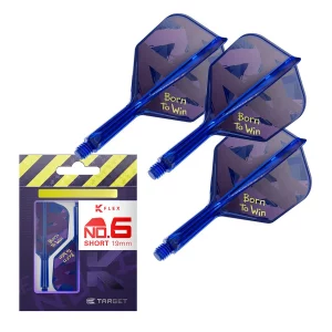 Target Luke Littler World Champion 2026 K-Flex Integrated Flights & Shafts No6 Medium