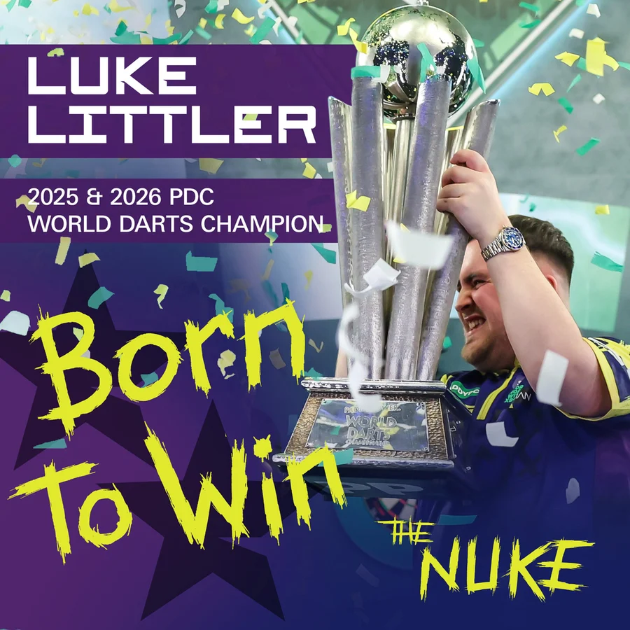 Target Luke Littler World Champion 2026 K-Flex Integrated Flights & Shafts No2 Short - Image 2