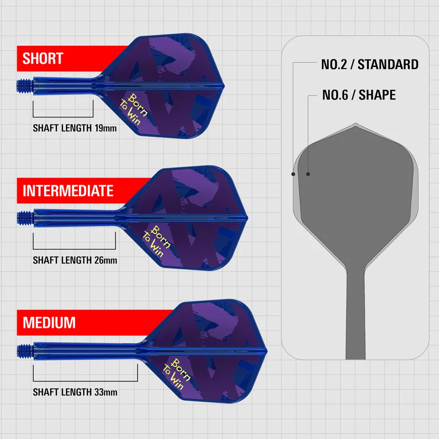 Target Luke Littler World Champion 2026 K-Flex Integrated Flights & Shafts No2 Short - Image 3