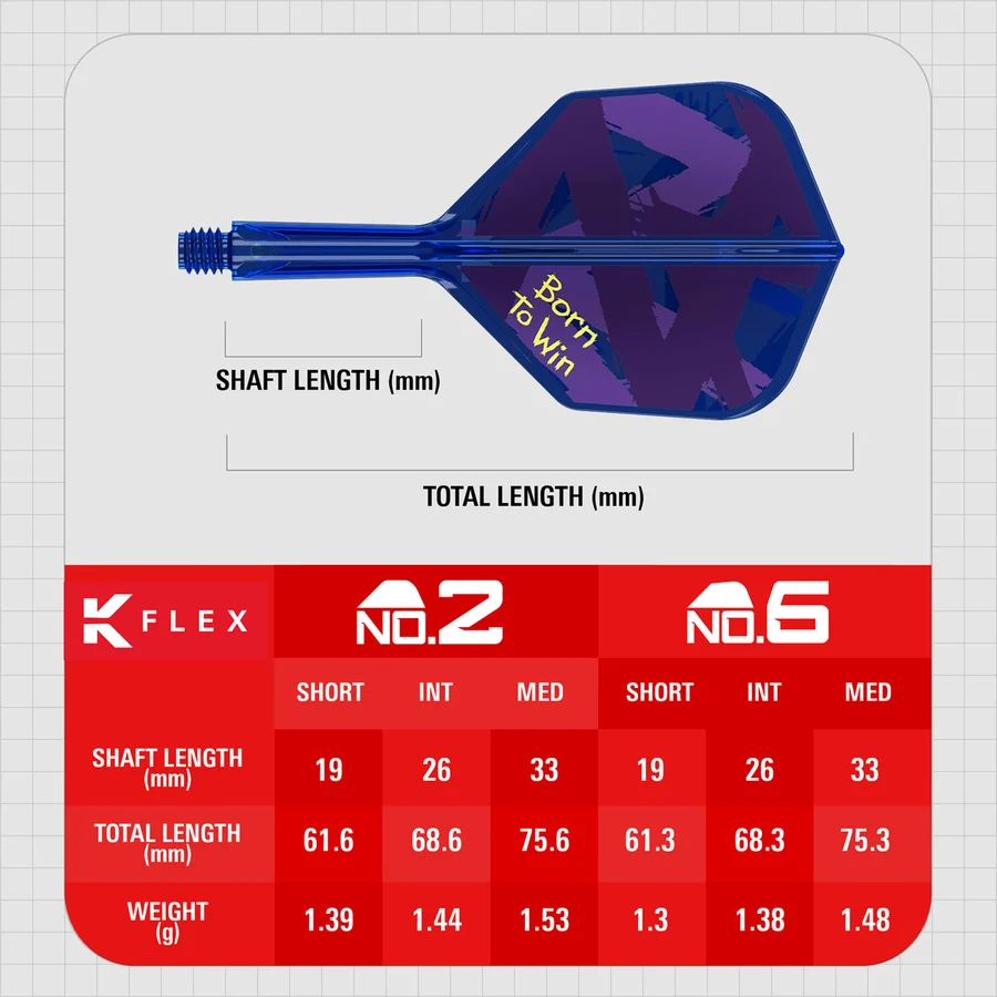 Target Luke Littler World Champion 2026 K-Flex Integrated Flights & Shafts No2 Short - Image 4