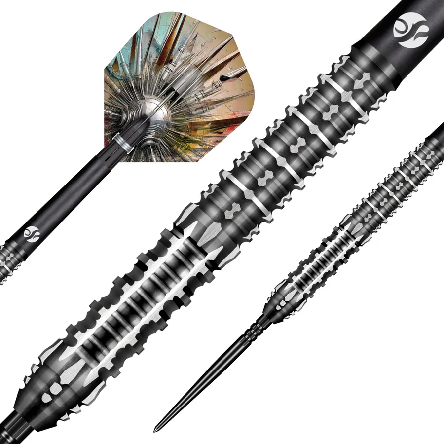 Shot Gnarly Shredda Turbo Point 90% Tungsten Steel Tip 24g Darts Set - Image 2