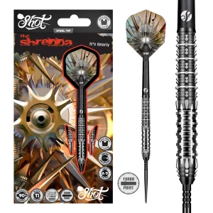 Shot Gnarly Shredda Turbo Point 90% Tungsten Steel Tip 24g Darts Set